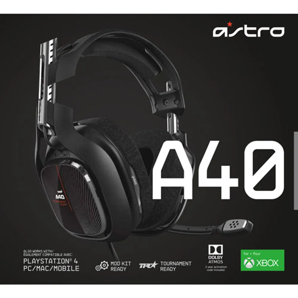 ASTRO Gaming A40 TR Gaming Headset for Xbox One - Black