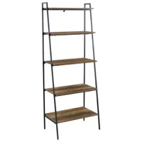 Winmoor Home 72" 5-Shelf MDF Bookcase - Reclaimed Barnwood