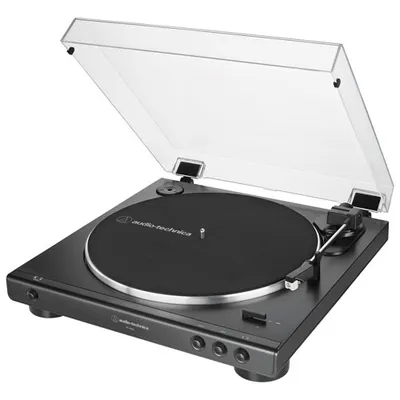 Tourne-disque à entraînement par courroie AT-LP60X-BK d'Audio Technica