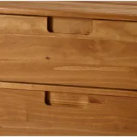 Mid-Century Modern 6-Drawer Dresser - Caramel
