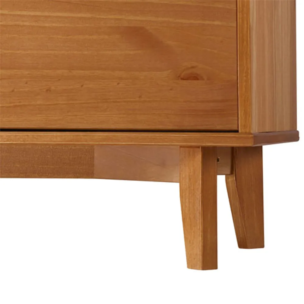 Mid-Century Modern 6-Drawer Dresser - Caramel