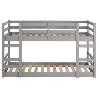 Modern Kids Bunk Bed - Twin - Grey