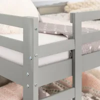 Modern Kids Bunk Bed - Twin - Grey