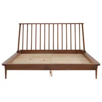 Modern Platform Bed - Queen - Caramel