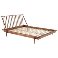 Modern Platform Bed - Queen - Caramel