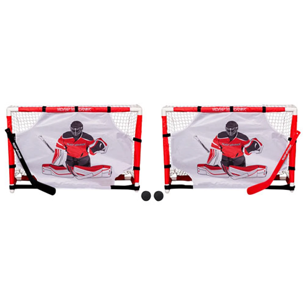 Road Warrior Top Shelf Mini Hockey Net Set