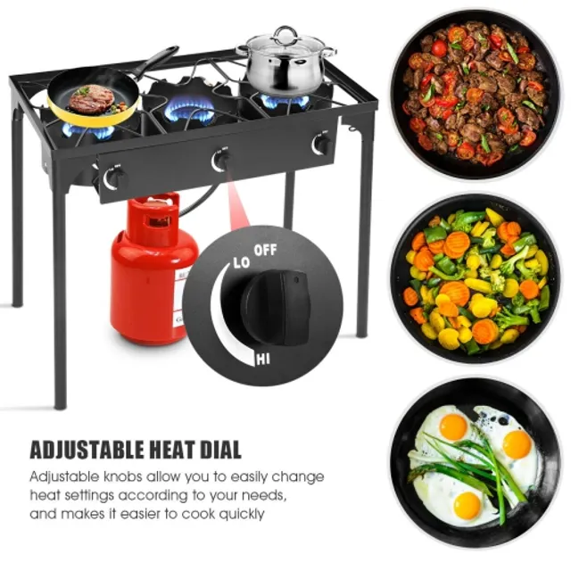 Martin SG128 Propane Gas Stove - 12800 BTU Single Burner Portable Stove for  Camping, RV and Outdoors 