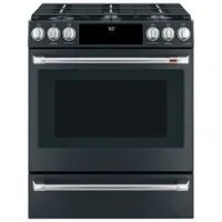 Café 30" 5.7 Cu. Ft. True Convection 6-Burner Slide-In Dual Fuel Range (CC2S900P3MD1) - Matte Black