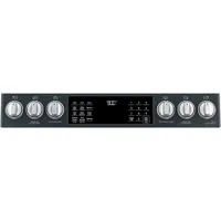 Cuisinière biénergie encastrable 6 brûleurs convection 5,7 pi³ 30 po Café (CC2S900P3MD1) - Noir mat