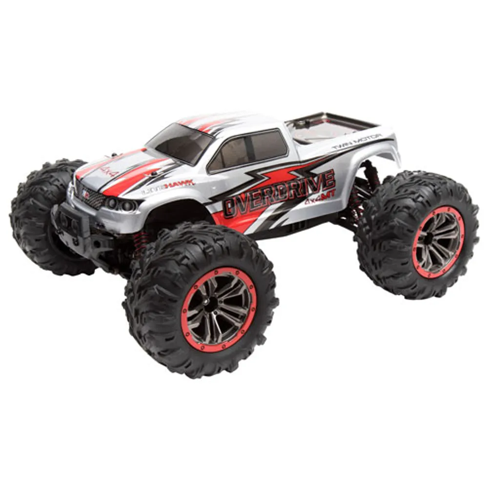 LiteHawk Overdrive 4WD 1/10 RC Monster Truck - White