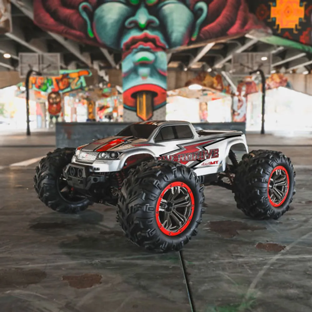 LiteHawk Overdrive 4WD 1/10 RC Monster Truck - White