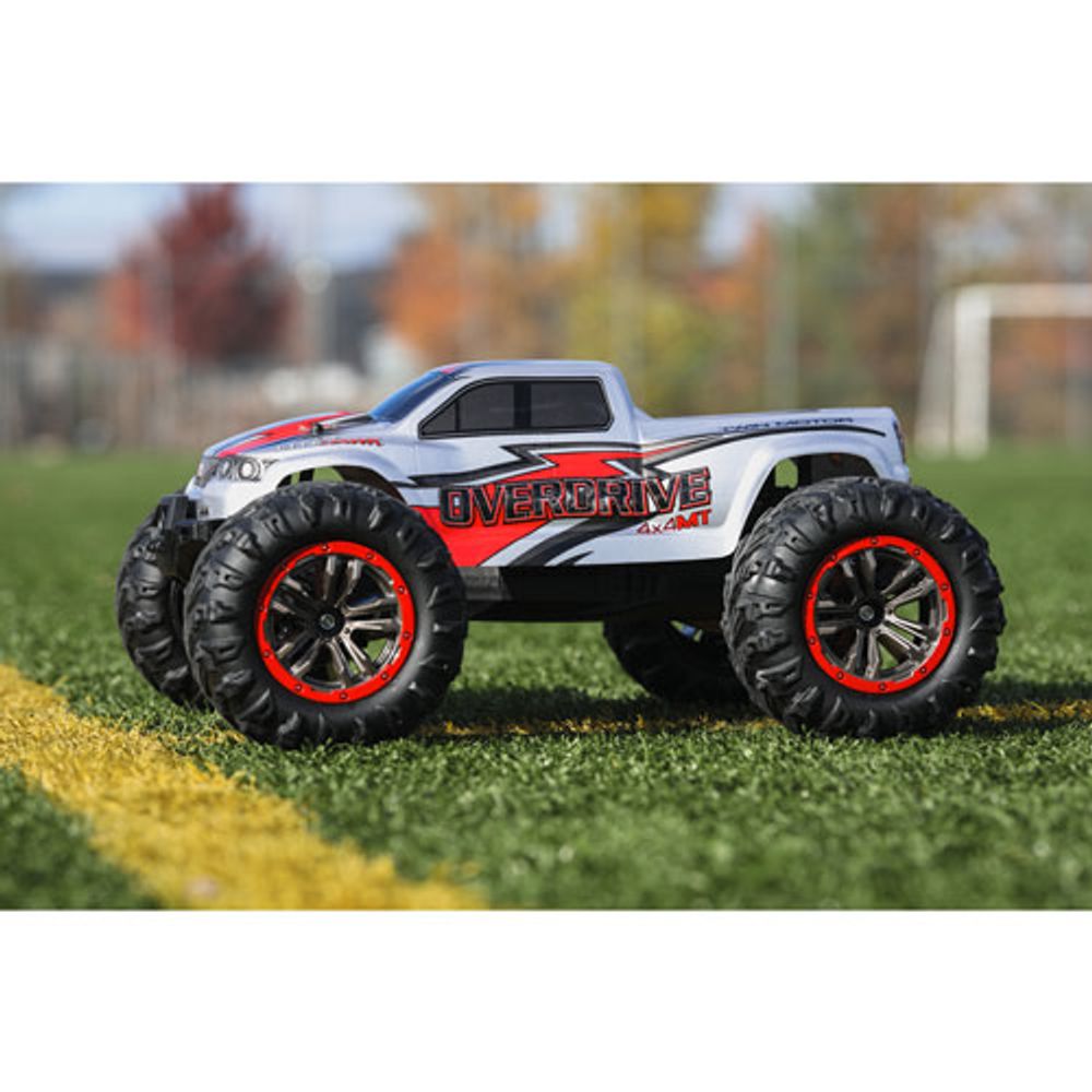 LiteHawk Overdrive 4WD 1/10 RC Monster Truck - White