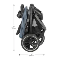 Evenﬂo Folio3 Stroll & Jog Travel System with LiteMax 35 Infant Car Seat - Skyline