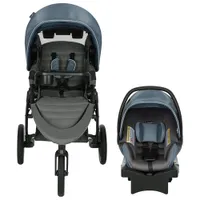 Evenﬂo Folio3 Stroll & Jog Travel System with LiteMax 35 Infant Car Seat - Skyline