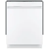 GE 24" 51dB Built-In Dishwasher with Stainless Steel Tub (GDT225SGLWW) - White