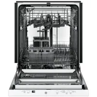 GE 24" 51dB Built-In Dishwasher with Stainless Steel Tub (GDT225SGLWW) - White