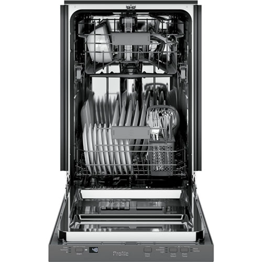 GE Profile 18" 47dB Built-In Dishwasher with Stainless Steel Tub (PDT145SSLSS) - Stainless Steel