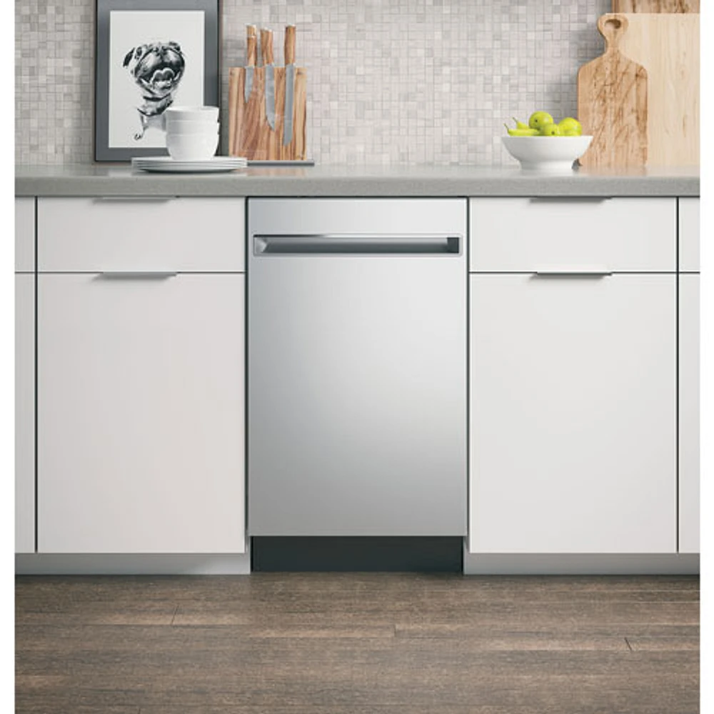 GE Profile 18" 47dB Built-In Dishwasher with Stainless Steel Tub (PDT145SSLSS) - Stainless Steel