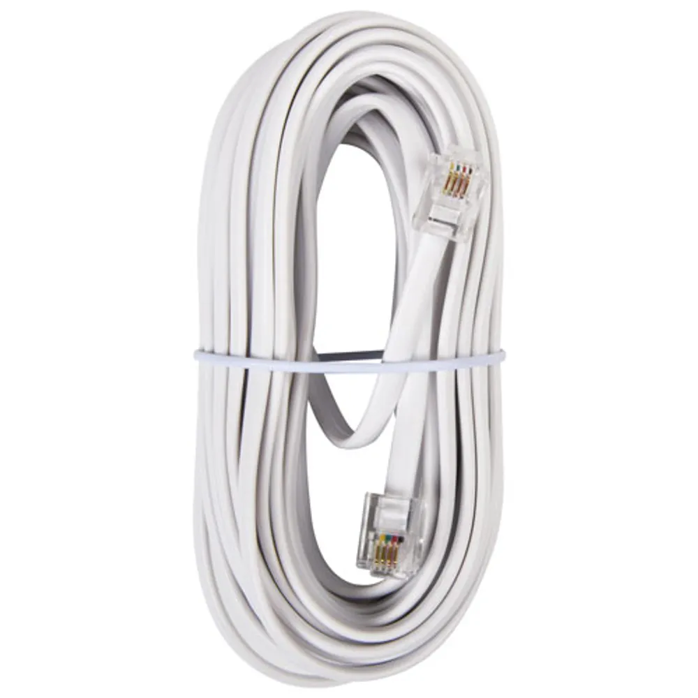 RCA 25 ft. Modular Phone Cord (CTP226R) - White