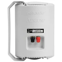 Haut-parleur d'extérieur 80 watts Atrium 4 à l'épreuve des intempéries de Polk Audio - Blanc - Paire