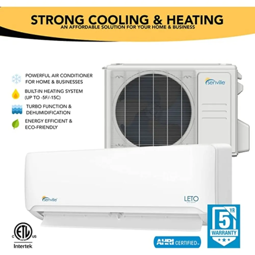 Senville 24000 BTU Mini Split Air Conditioner Heat Pump SENL-24CD |  Galeries de la Capitale