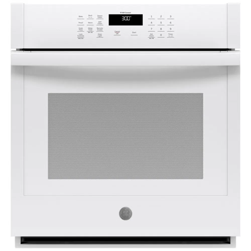 GE 27" 4.3 Cu. Ft. Self-Clean Electric Wall Oven (JKS3000DNWW) - White