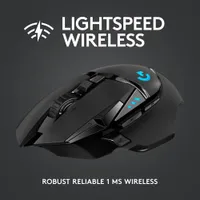 Logitech G502 LIGHTSPEED 25600 DPI Wireless Optical Gaming Mouse - Black