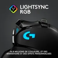 Souris de jeu optique sans fil de 25600 ppp G502 LIGHTSPEED de Logitech - Noir