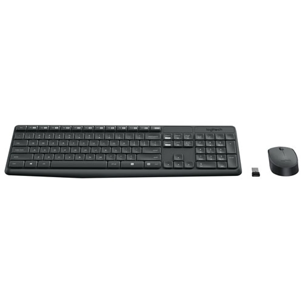 Ensemble avec clavier et souris optique sans fil MK235 de Logitech - Anglais