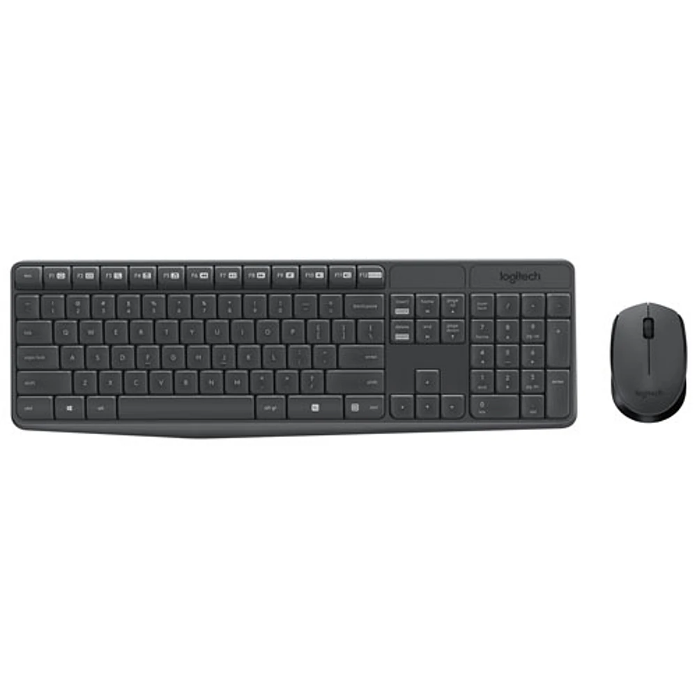 Ensemble avec clavier et souris optique sans fil MK235 de Logitech - Anglais