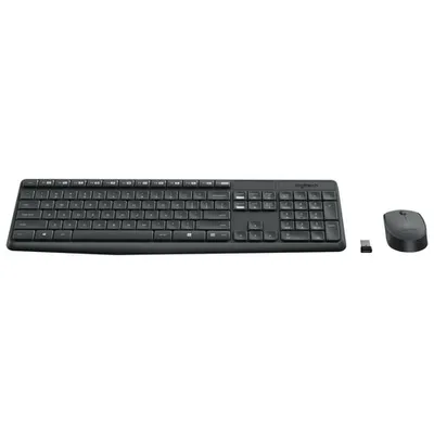 Logitech MK235 Wireless Optical Keyboard & Mouse Combo - French