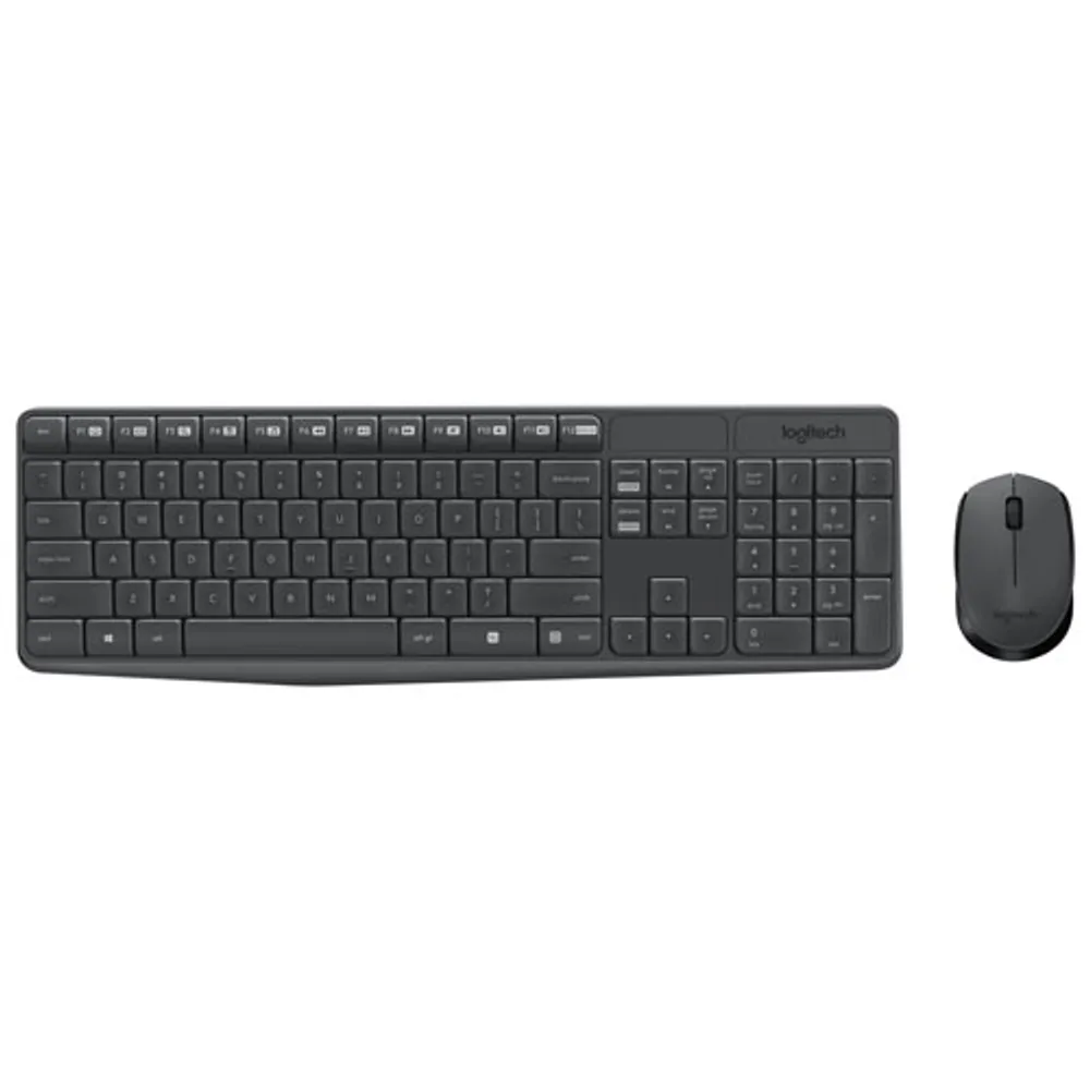 Lot avec clavier et souris optique sans fil MK235 de Logitech - Français