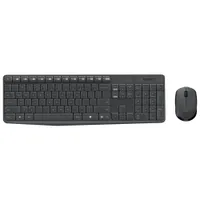 Lot avec clavier et souris optique sans fil MK235 de Logitech - Français