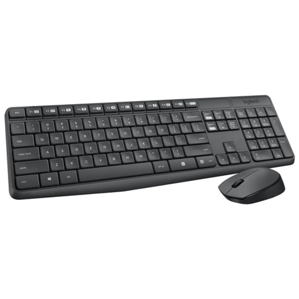 Logitech MK235 Wireless Optical Keyboard & Mouse Combo - French