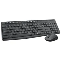 Lot avec clavier et souris optique sans fil MK235 de Logitech - Français