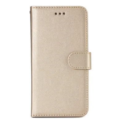 Magnetic Card Slot Leather Folio Wallet Flip Case Cover for Samsung Galaxy S5, Gold