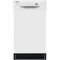 Frigidaire 18" 52dB Built-In Dishwasher with Stainless Steel Tub (FFBD1831UW) - White
