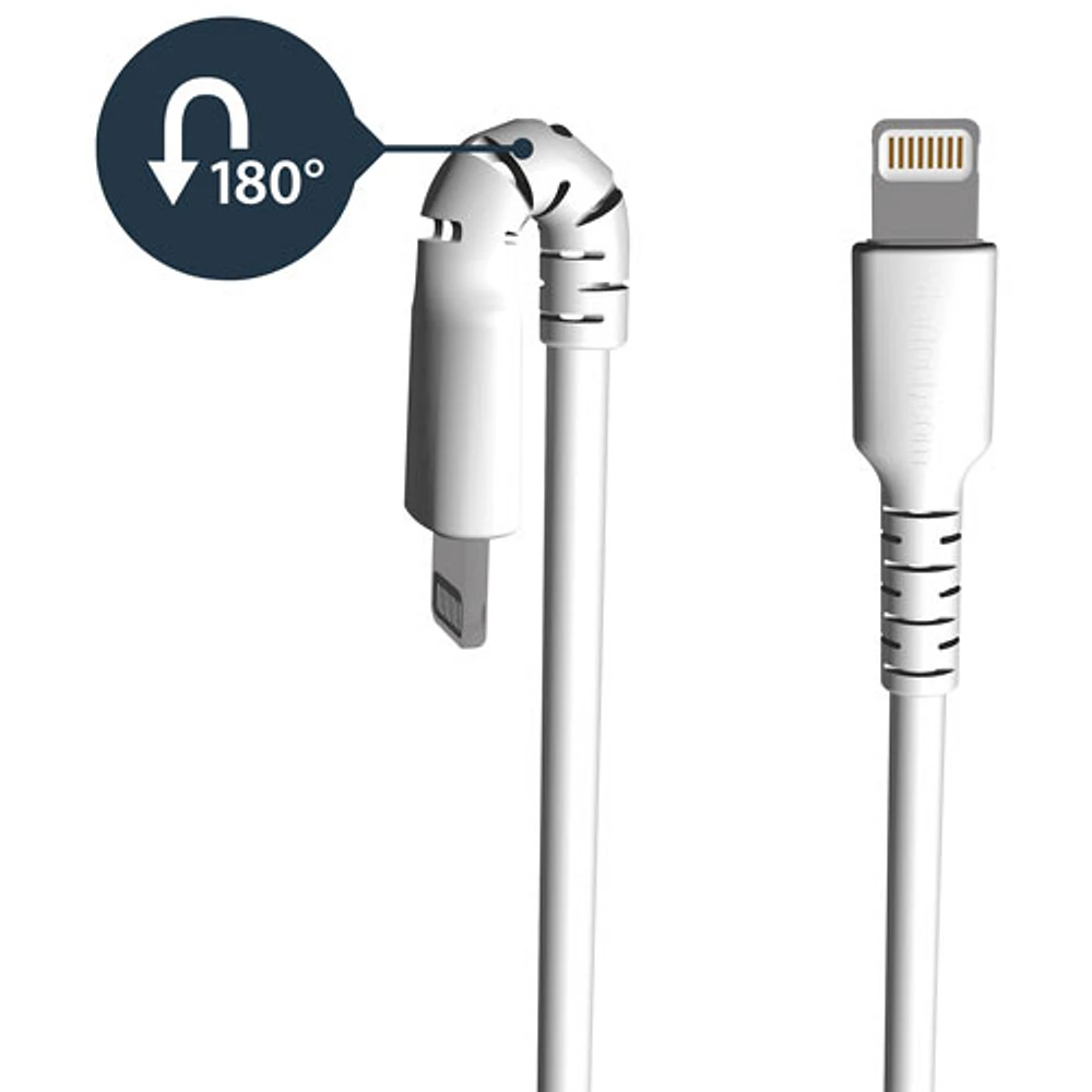 StarTech 1m (3.3 ft.) USB-A to Lightning Cable (RUSBLTMM1M) - White