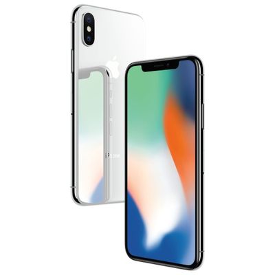 Refurbished (Excellent) - Apple iPhone X 64GB Smartphone - Silver - Unlocked - Certified Refurbished