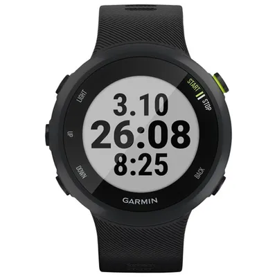 Garmin Forerunner 45 42mm GPS Watch with Heart Rate Monitor - Large - Black