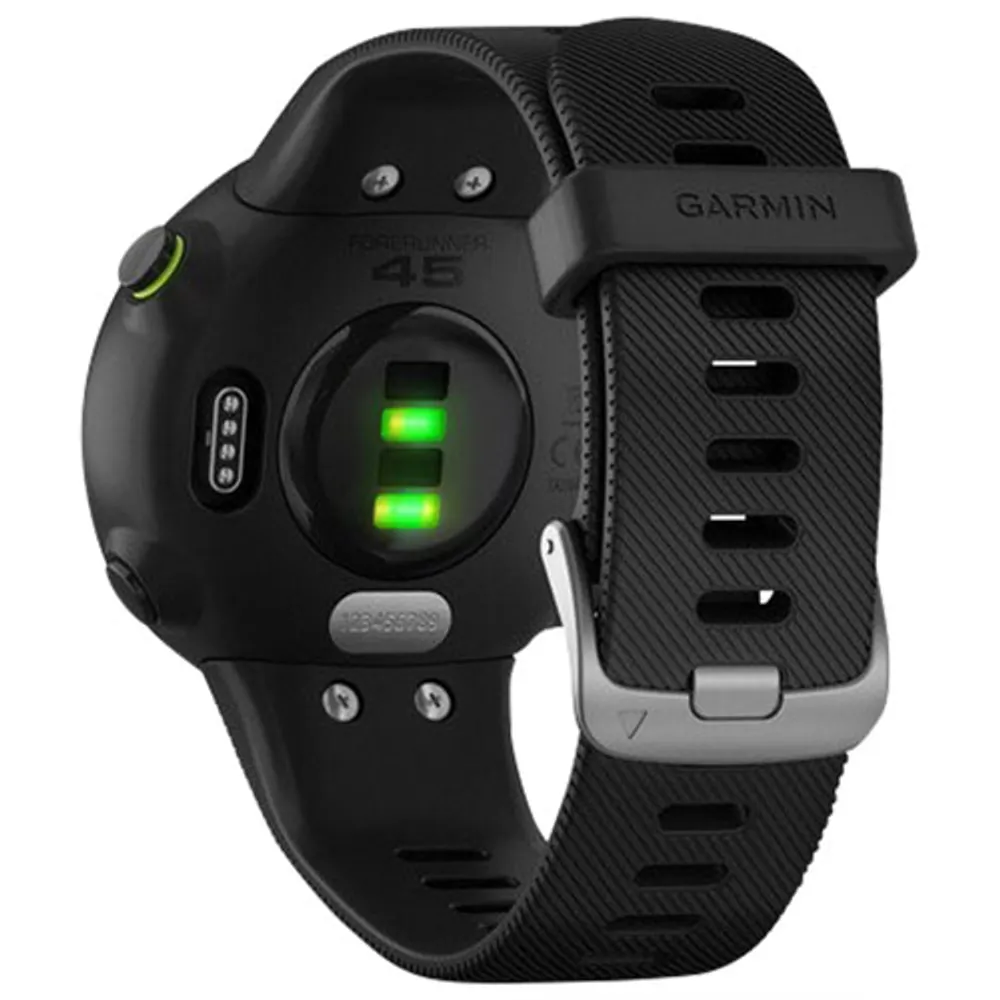 Montre GPS de 42 mm avec moniteur de fréquence cardiaque Forerunner 45 de Garmin - Grand - Noir