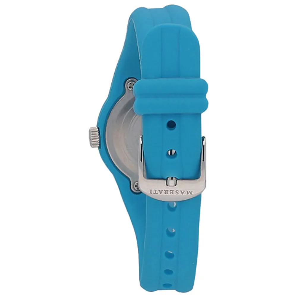Maserati Campione 28mm Kid's Sport Watch - Light Blue/Grey/White