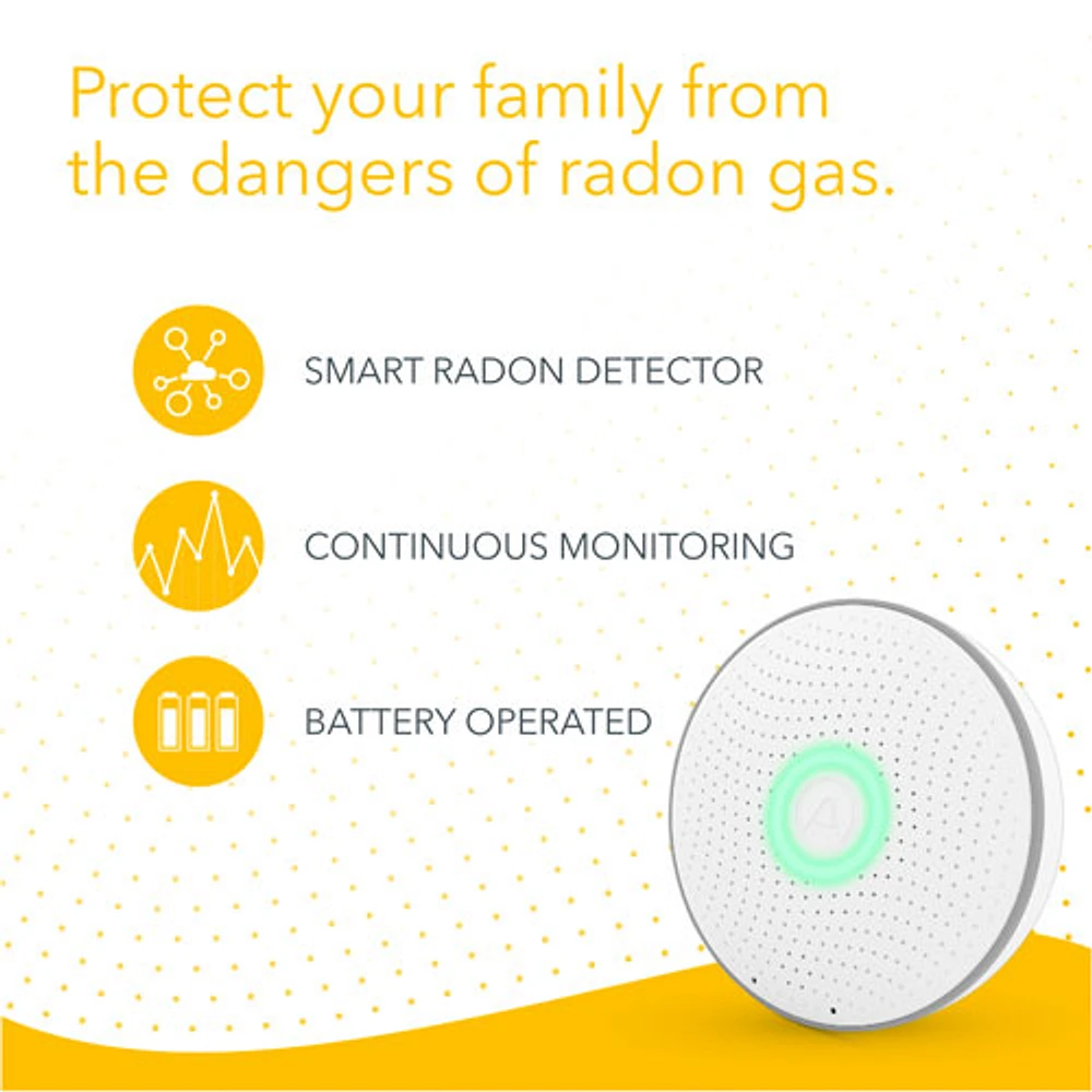 Airthings Wave 2 Wireless Radon Gas Detector