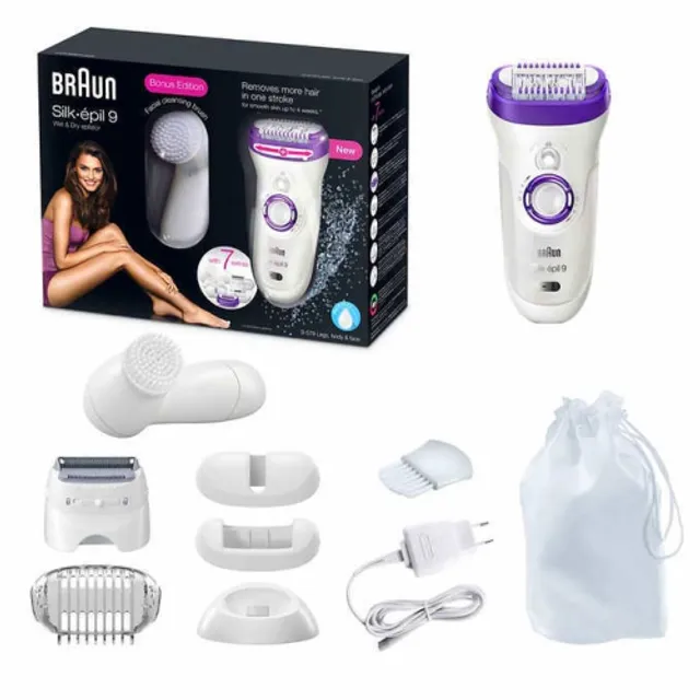 Braun Silk-épil 7 SensoSmart Wet & Dry Epilator & Facial Cleansing Brush  SES7860 – ApplianceStar