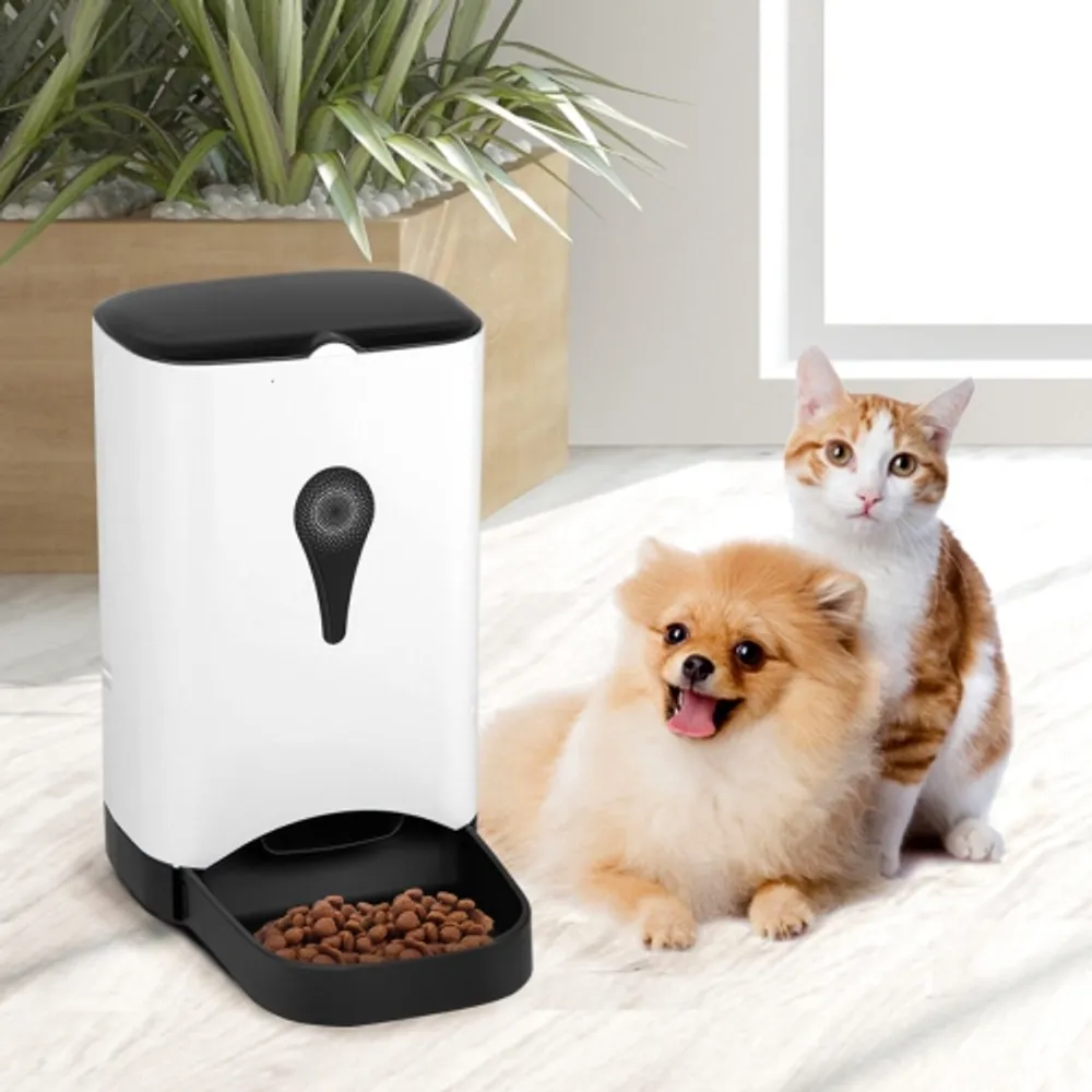 Gymax Automatic Pet Feeder for Dog Food Dispenser Voice Timer Programable | de la Capitale