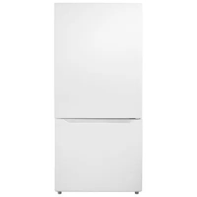 Insignia 30" 18.6 Cu. Ft. Bottom Freezer Refrigerator (NS-RBM18WH0-C) - White - Only at Best Buy