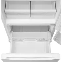 Insignia 30" 18.6 Cu. Ft. Bottom Freezer Refrigerator (NS-RBM18WH0-C) - White - Only at Best Buy