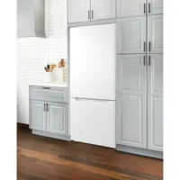 Insignia 30" 18.6 Cu. Ft. Bottom Freezer Refrigerator (NS-RBM18WH0-C) - White - Only at Best Buy