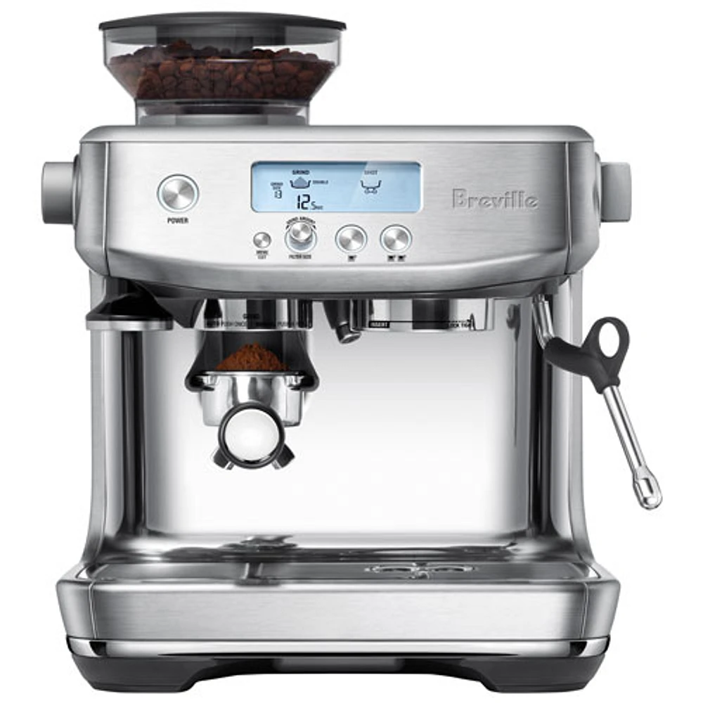 Breville Barista Pro Espresso Machine with Frother & Coffee Grinder - Brushed Stainless Steel