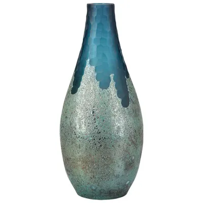 Yeardrop Glass Vase - Blue